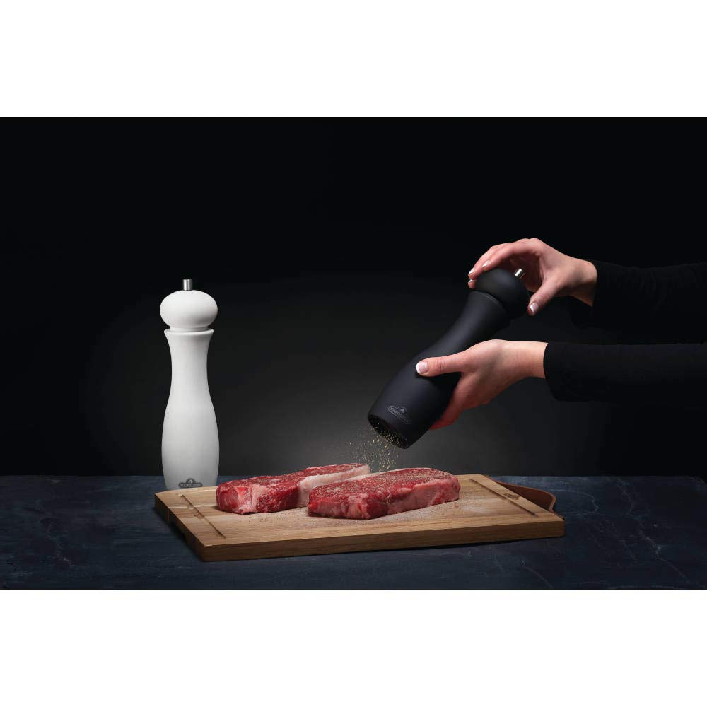 Napoleon Salt & Pepper Grinder Set - Bbq Grill Accessories, Two Piece Set, Matte Black Pepper Grinder, Matte White Salt Grinder,