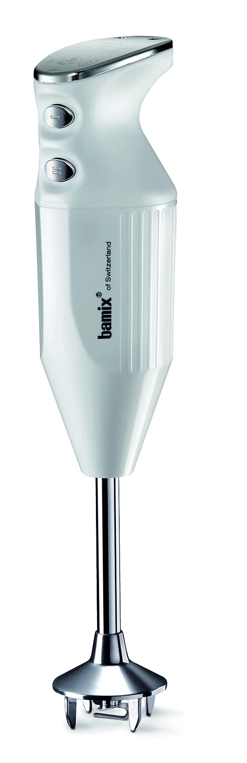 Bamix M150 DeLuxe Immersion Hand Blender - Light Grey - 3 Stainless Steel Interchangeable Blades - 50W 120V 60Hz with US-plug - 