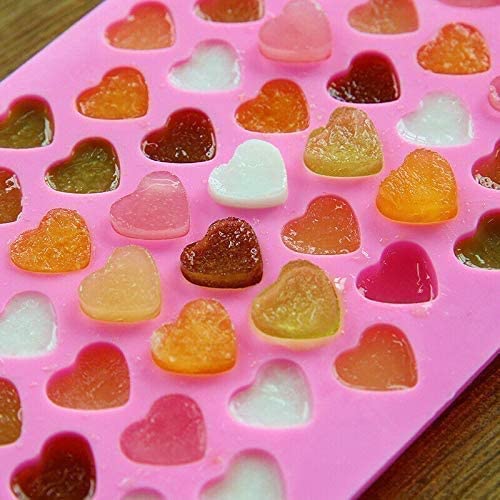 MoldBerry Chocolate Mould Heart Shape Silicone Molds Non-Stick Chocolate Candy Ice Tray Jelly Sweets Molds, DIY Wax Melt Baking