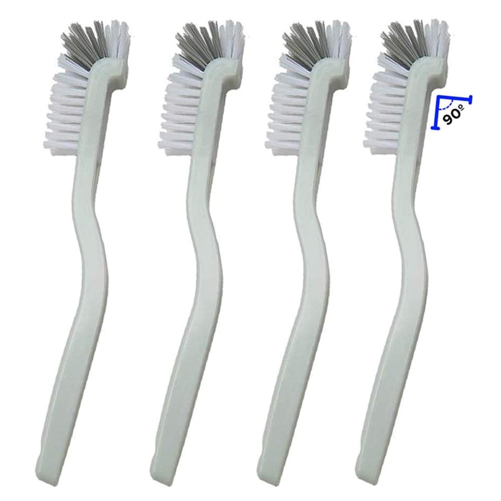 4 Piece Cleaner Brush to Deep Clean Tile Lines,Dearjana Small Scrub Brushs Corner Brush with Stiff Bristles for Detail Sink,Bott