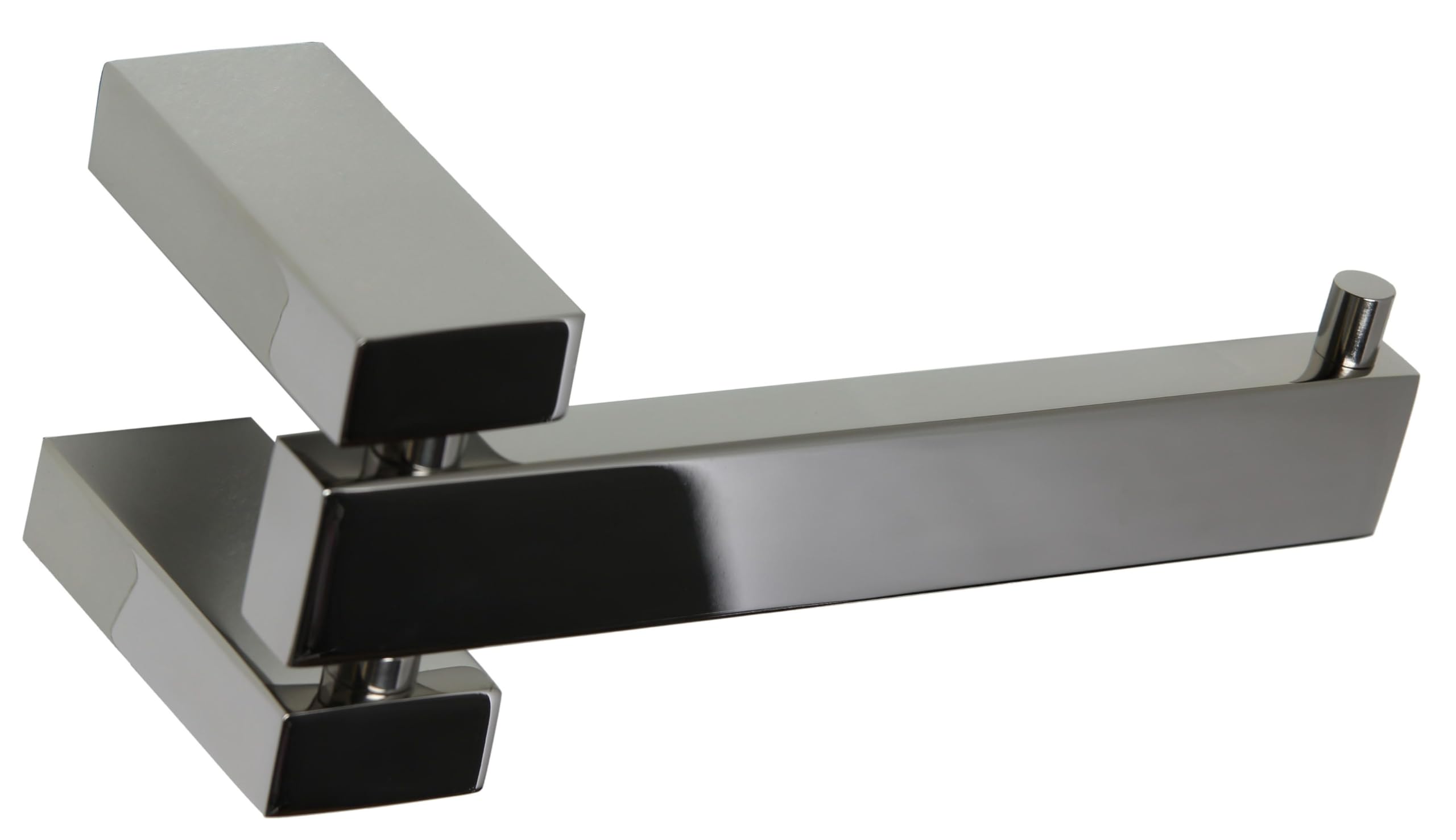 Cortesi Home Enzo Toilet Paper Holder, 1 Roll, Silver