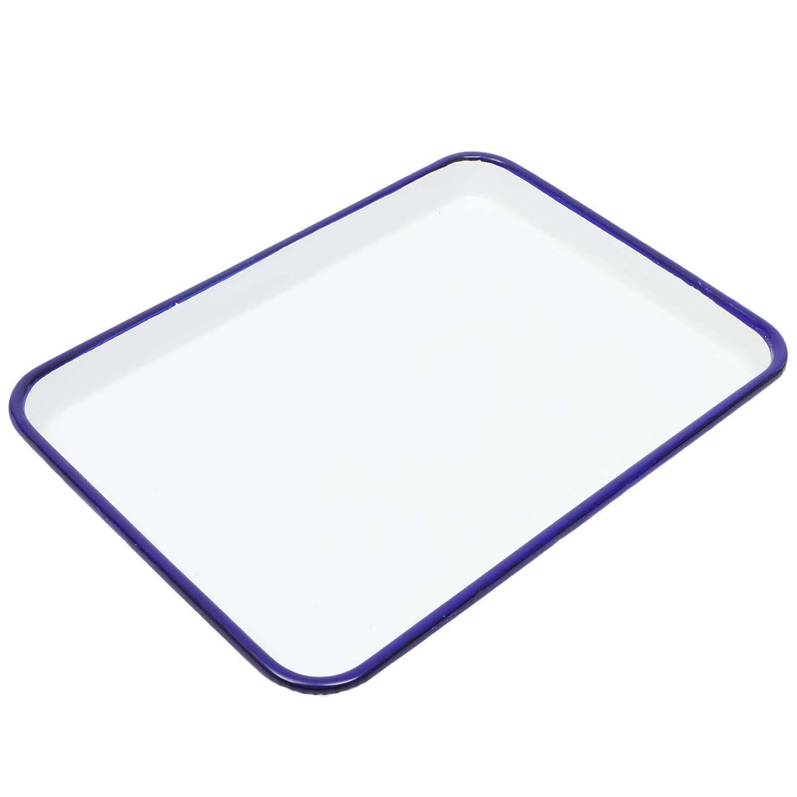Ciieeo Enamel Bake Pan Enamel Baking Roasting Pan Rectangular Serving Dish 10.62 X 7.48 X 0.98 in HeatResistant Oven for Pizza 