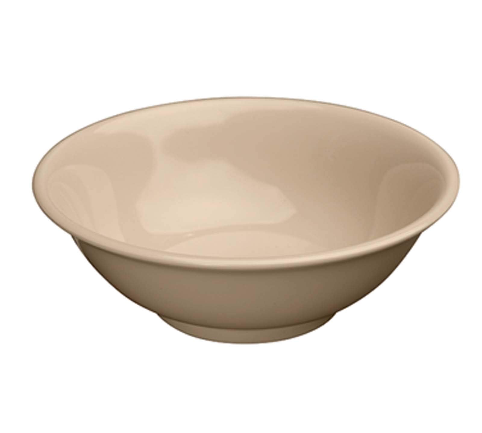 Winco 52 oz Tan Commercial-Grade Melamine Rimless Serving Bowl (Pack of 12)