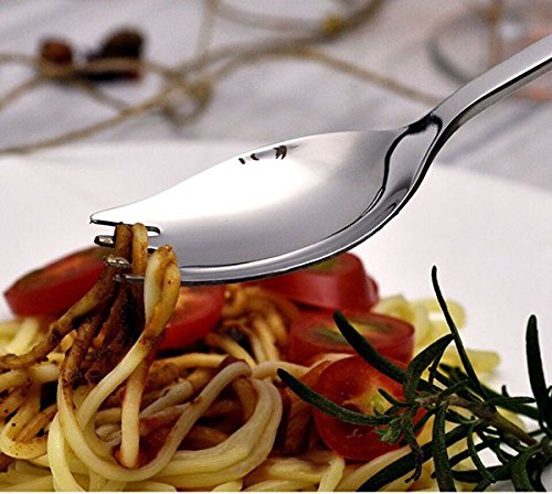 4-pack 1.6-inch Wide 18/10 Stainless Steel Sporks for Everyday Use  Camping Appetizer Salad Dessert Heavy Duty Flatware set 8.2-inch / 1.9-ounce