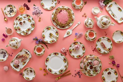 Royal Albert 5-Piece Place Setting, Old Country Roses, Multicolor, Model IOLCOR00813