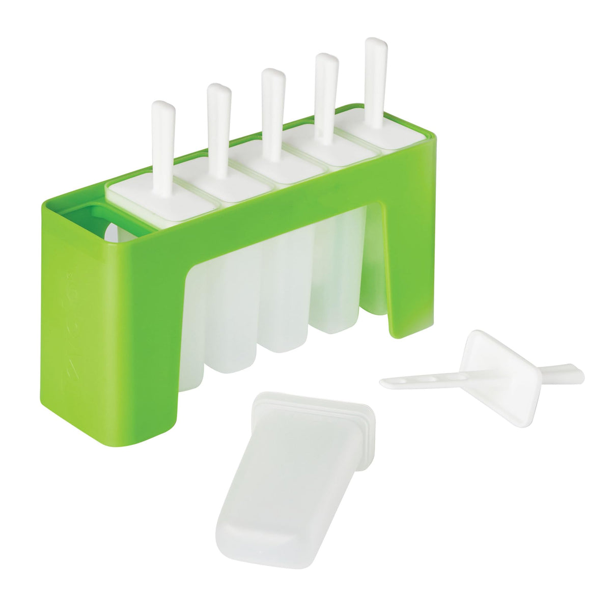 Tovolo Silicone Wavy Popsicle Molds With Tray (Royal Purple) - Ice Pop Molds With 6 Cavities For Homemade Ice Pops & Frozen Snac