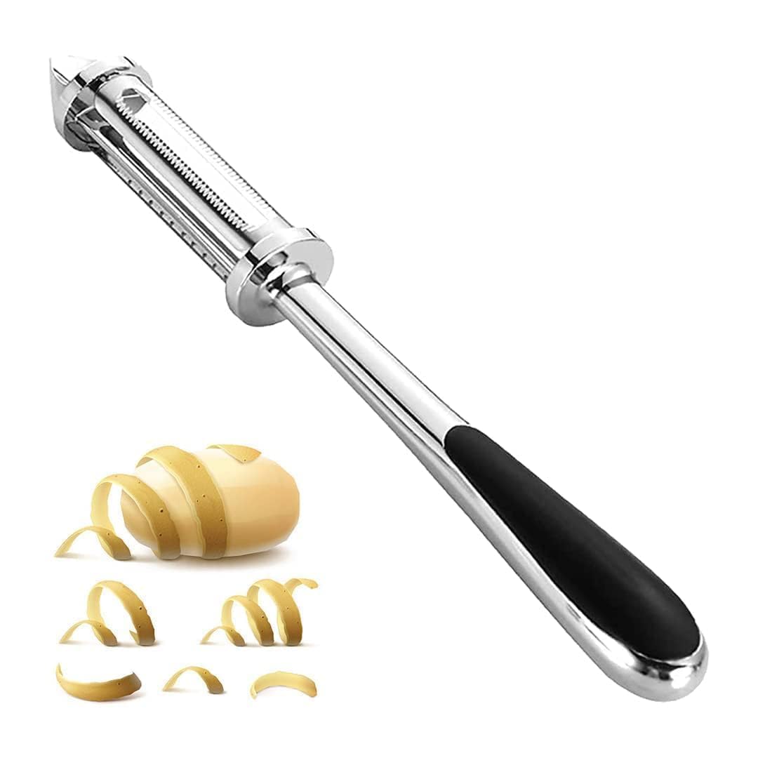 Dhmora 3In1 Multifunctional Stainless Steel Vegetable & Fruit Peeler  Julienne Peeler For Potatoes, Apples, Carrots, Sweet Po