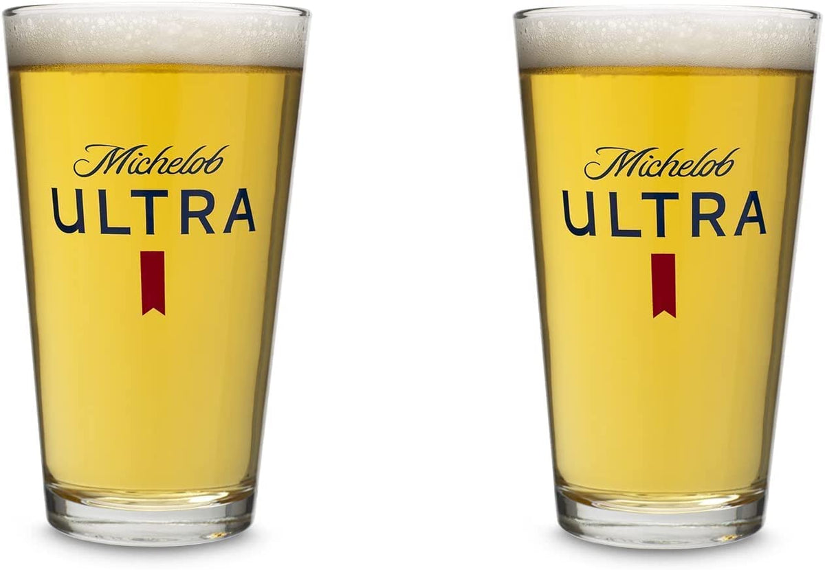 Michelob Ultra Signature Pint Glasses - Set Of 4