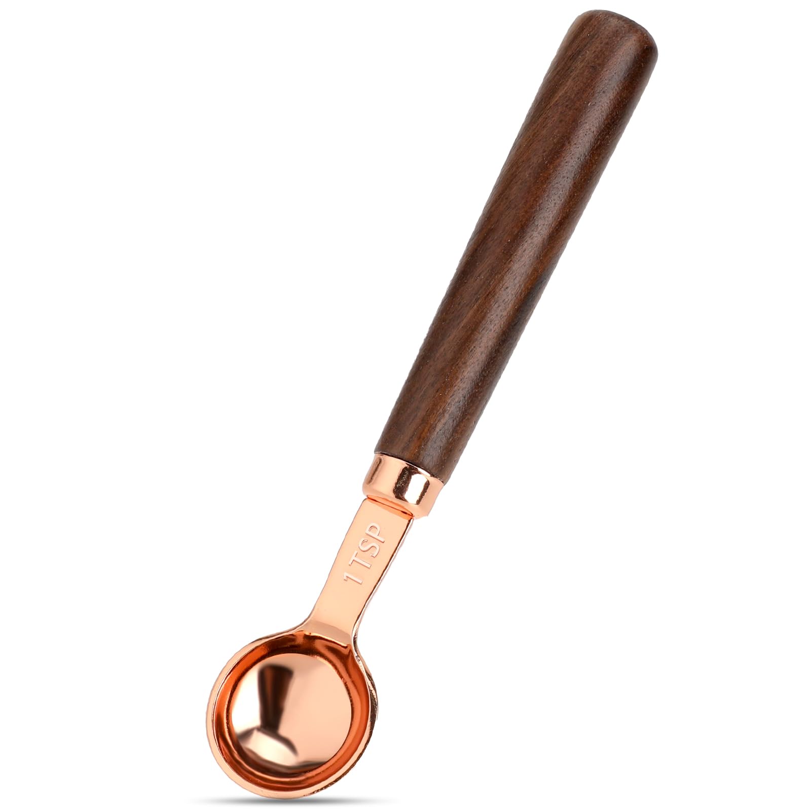 Coffee Scoop For Ground Coffee 1 Tsp 1/3 Tbsp 5 Ml Wood Long Handle Coffee Bean Scoop Tea Scoop Measuring Spoon,1 Tsp,6.5 Inch