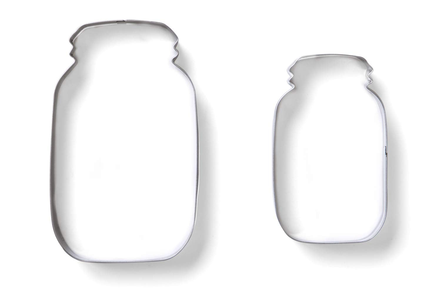 Fox Run 3679 Mason Jar Cookie Cutter Set Of 2,Silver