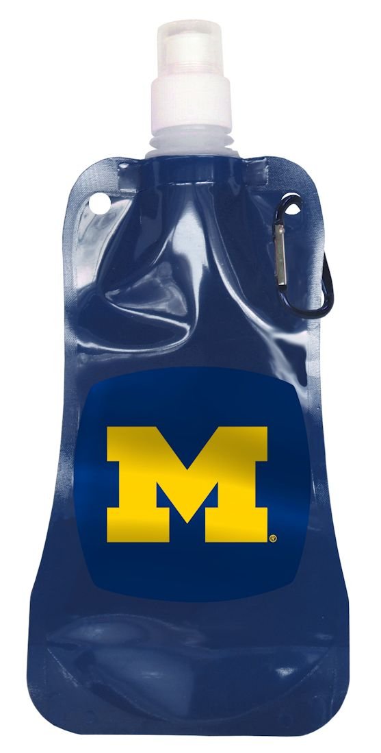 Michigan Wolverines Water Bottle 16Oz Foldable