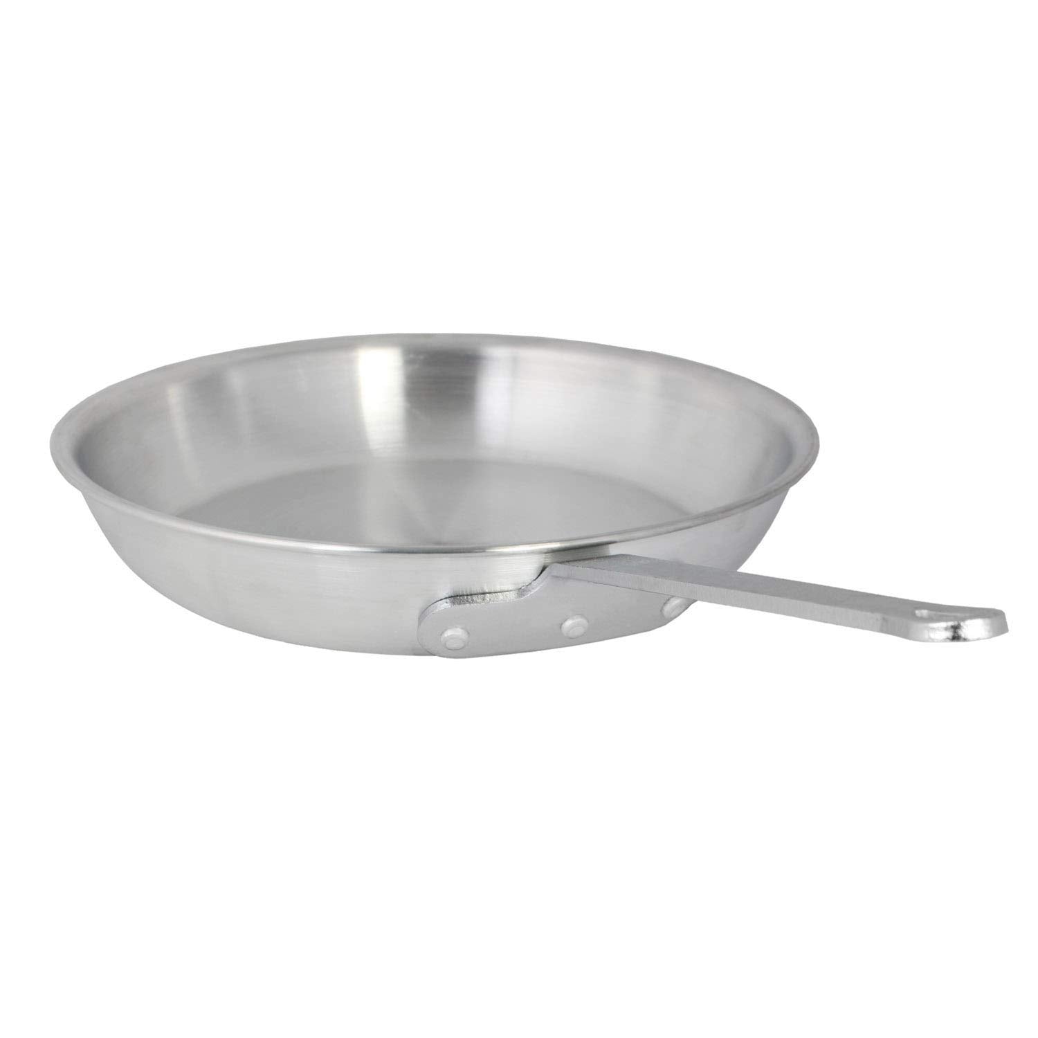 Thunder Group Alskfp003C Fry Pan, 10'' Dia., 3.5 Mm Thick, Without Lid, Riveted Handle, Hanging Hole, Aluminum, Satin-Finish, Ns