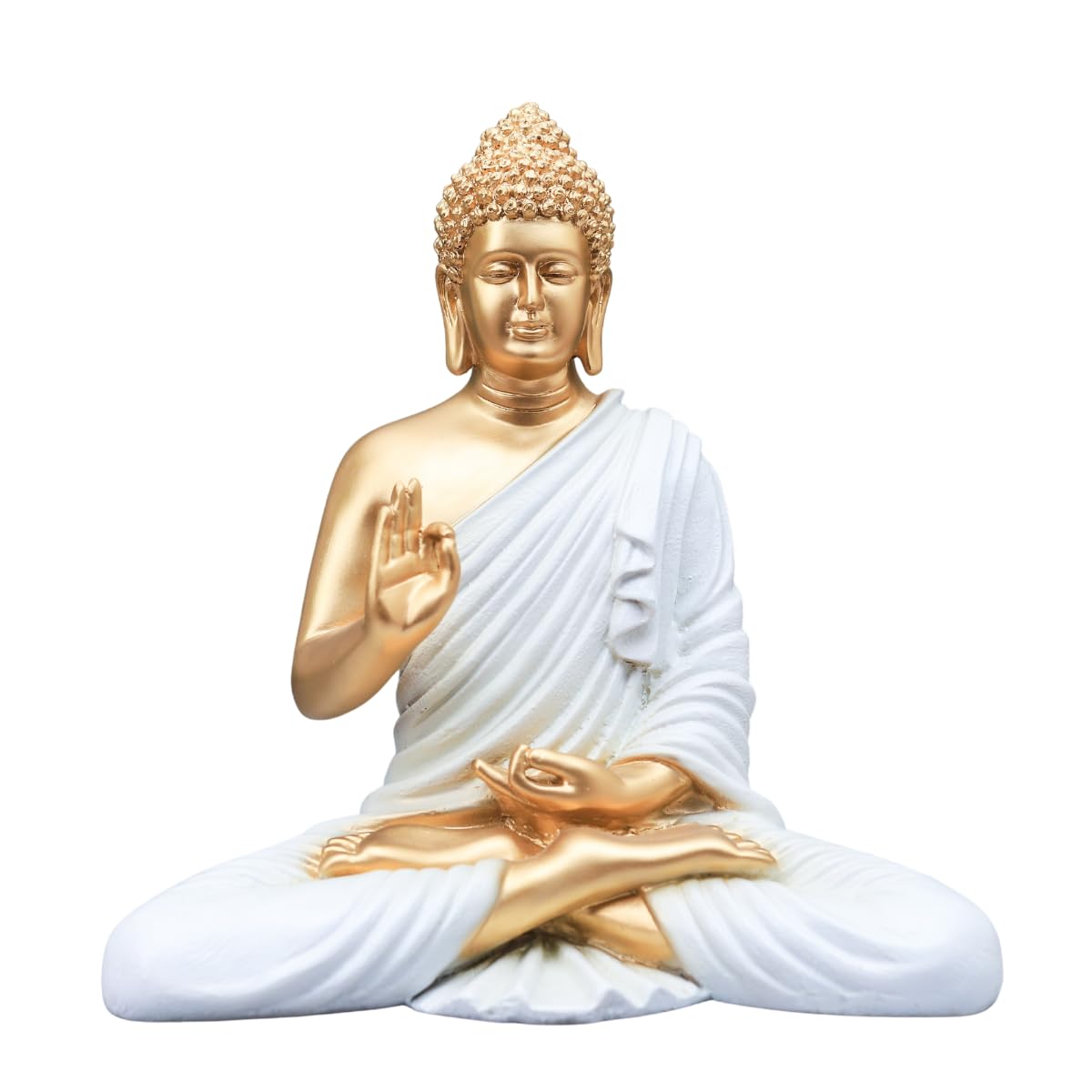 The Advitya Polymarble Meditating Buddha Idols For Home Decor/Buddh/Gautam Buddha Statue Lord Figurine/Murti Religious Gift Item