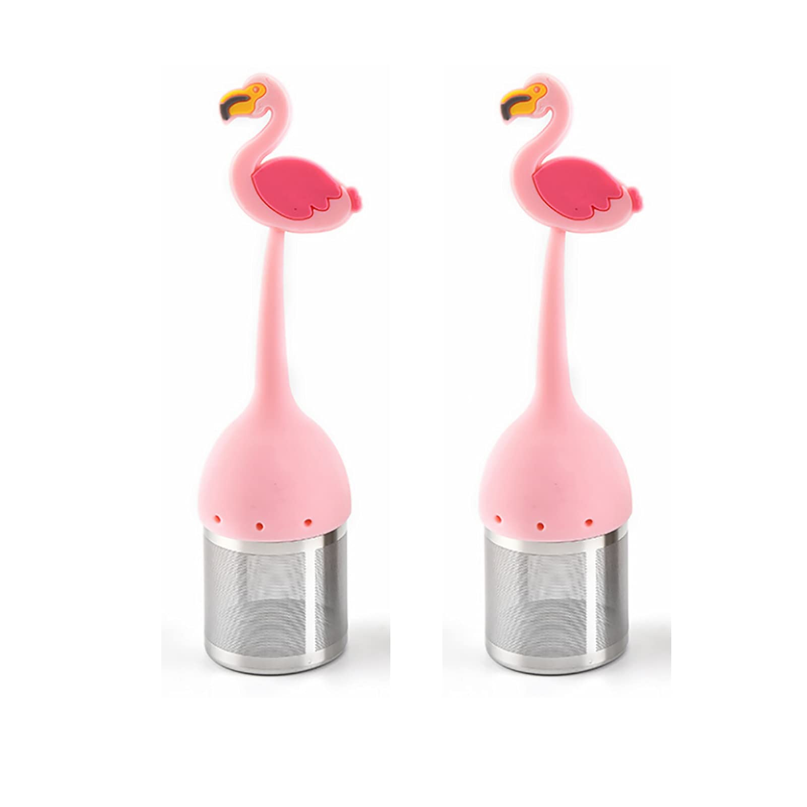 Tea Infuser, Tea Balls Tea Strainers 2Pcs, Silicone Handle 304 Stainless Steel Strainer Fine Mesh Tea Filter for Steeping Loose 