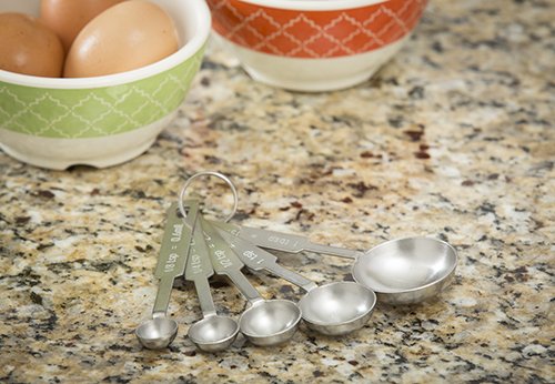 Tablecraft 5-Piece Stainless-Steel Measuring-Spoon Set