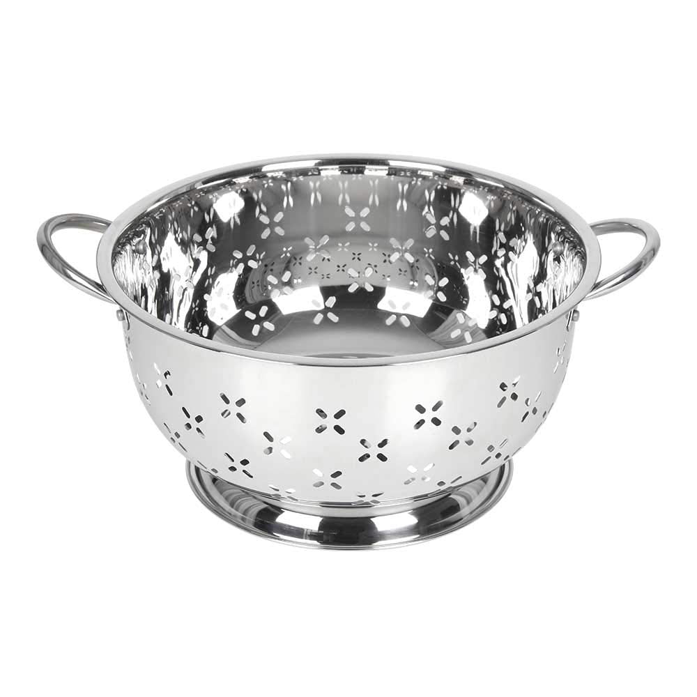 Lindy'S Stainless Steel Colander For Home Kitchen With Handles And Stable Base - For Straining, Steaming, Draining And Rinsing (