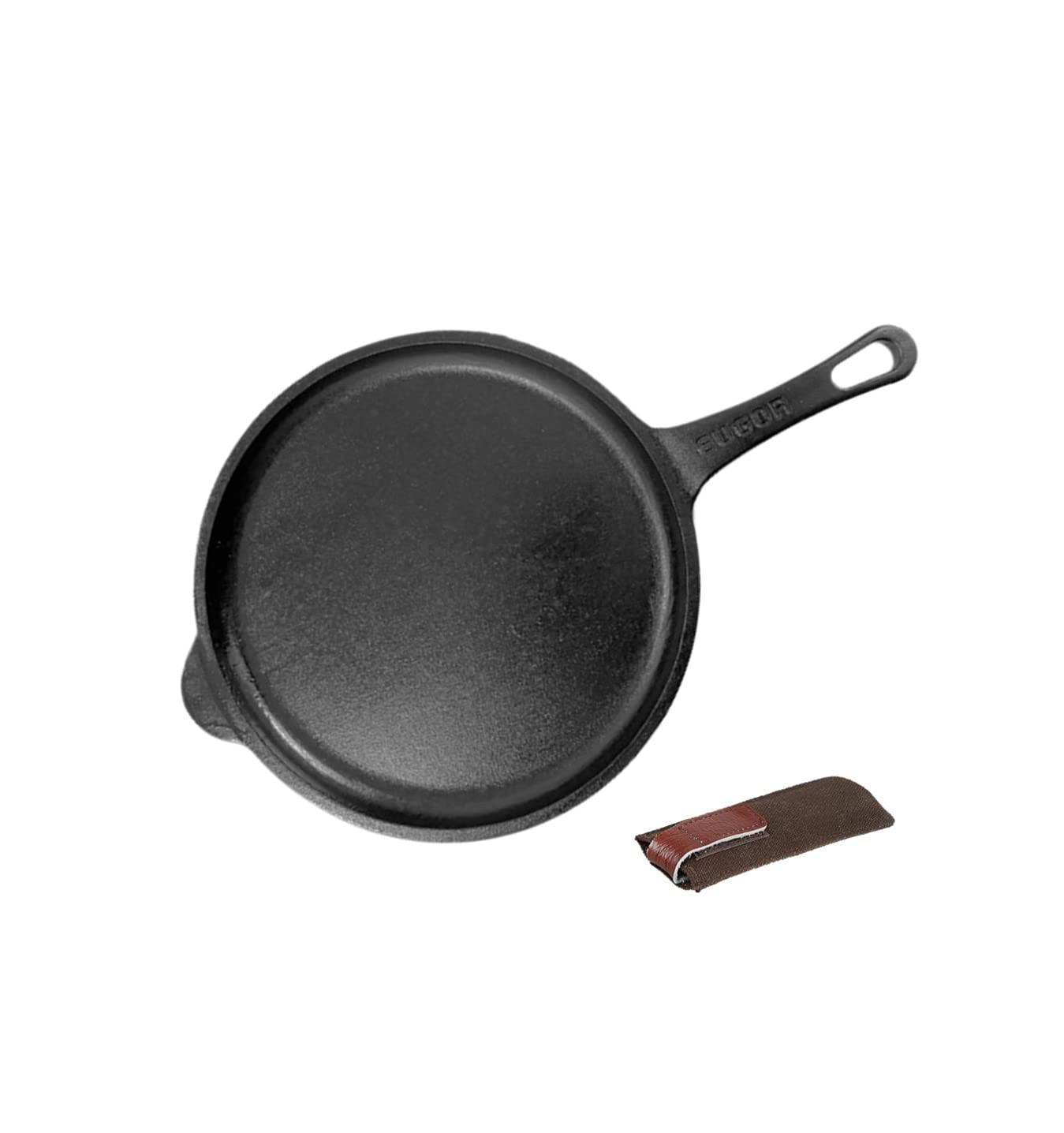 EUGOR Now in India Pre-Seasoned Cast Iron Fry Pan 10 inch with Grip