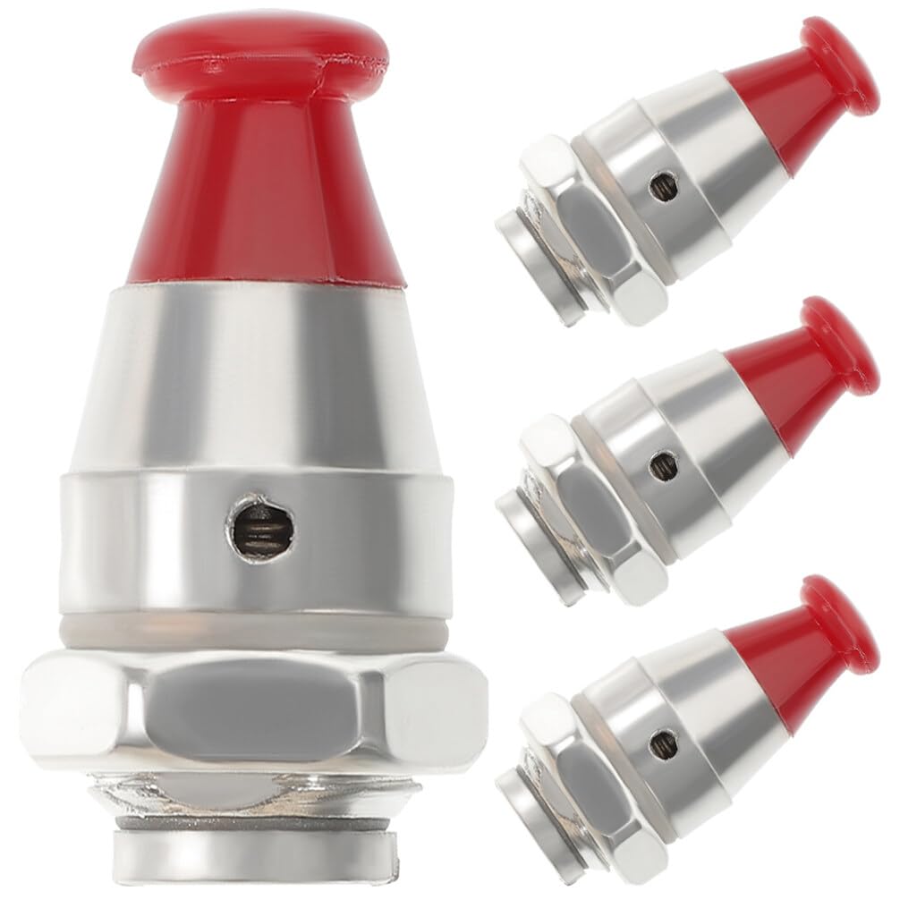 Angoily 4 Pcs Pressure Cooker Jigger Valve Universal Pressure Cooker Relief Jigger Valve Replacement Regulator Weight Pressure C