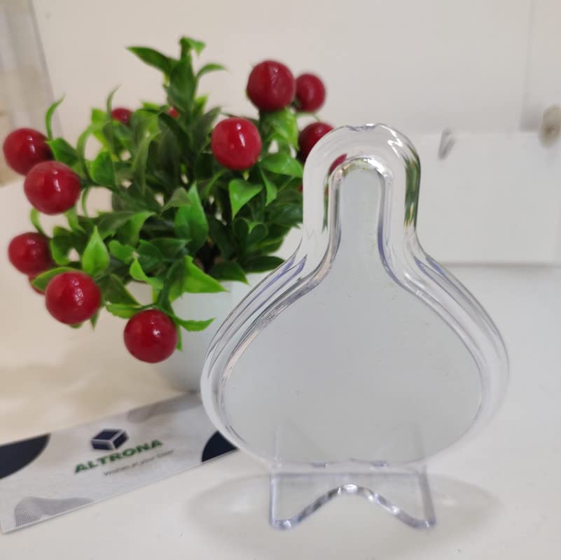 Altrona Ganesha Lakshmi Silver Idol Frame Leaf Shape For Dipawali/Dhanteras/Gifting/Akshaya Tritiya (Size 5X4 Inches)