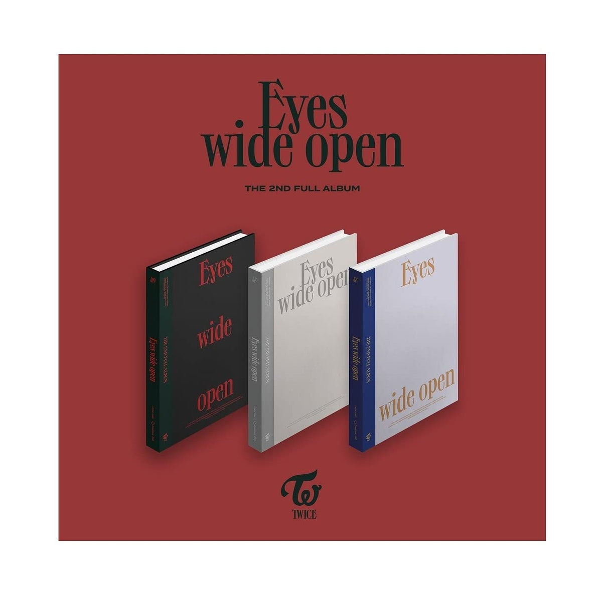 Jyp Twice - Eyes Wide Open (Vol.2) Album+Folded Poster+Extra Photocards Set (Retro Ver.) Jypk1006