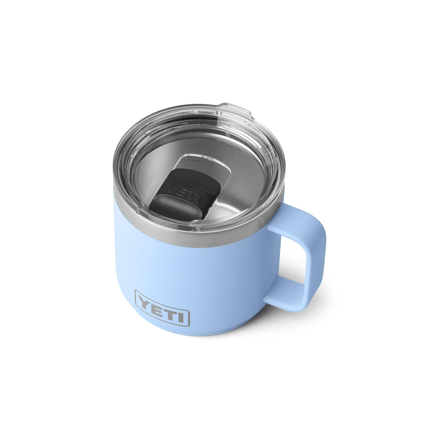 YETI Rambler 14 oz Stackable Mug, Vacuum Insulated, Stainless Steel with MagSlider Lid, Big Sky Blue