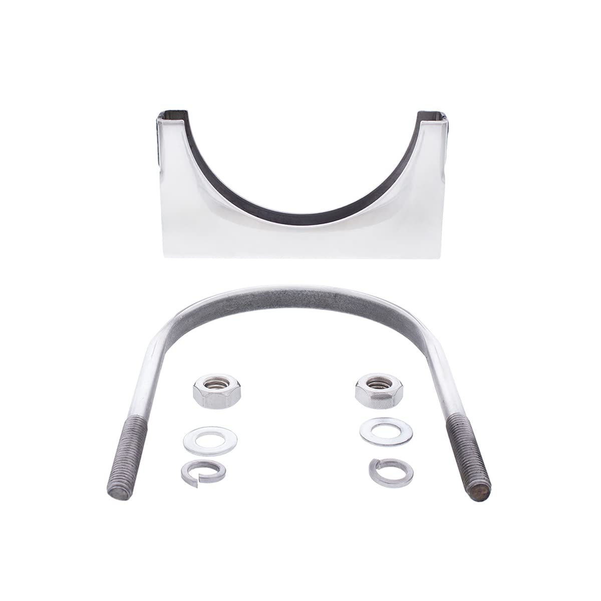 United Pacific 5-in Stainless U-Bolt Exhaust Clamp  Model 21290