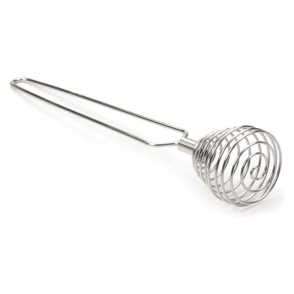 Mini French Spring Whisk, 8.67 Inch Silver Stainless Steel Spring Coil Whisk, Hand Eggbeater Egg Mixer Whisk Blender Stirring Be