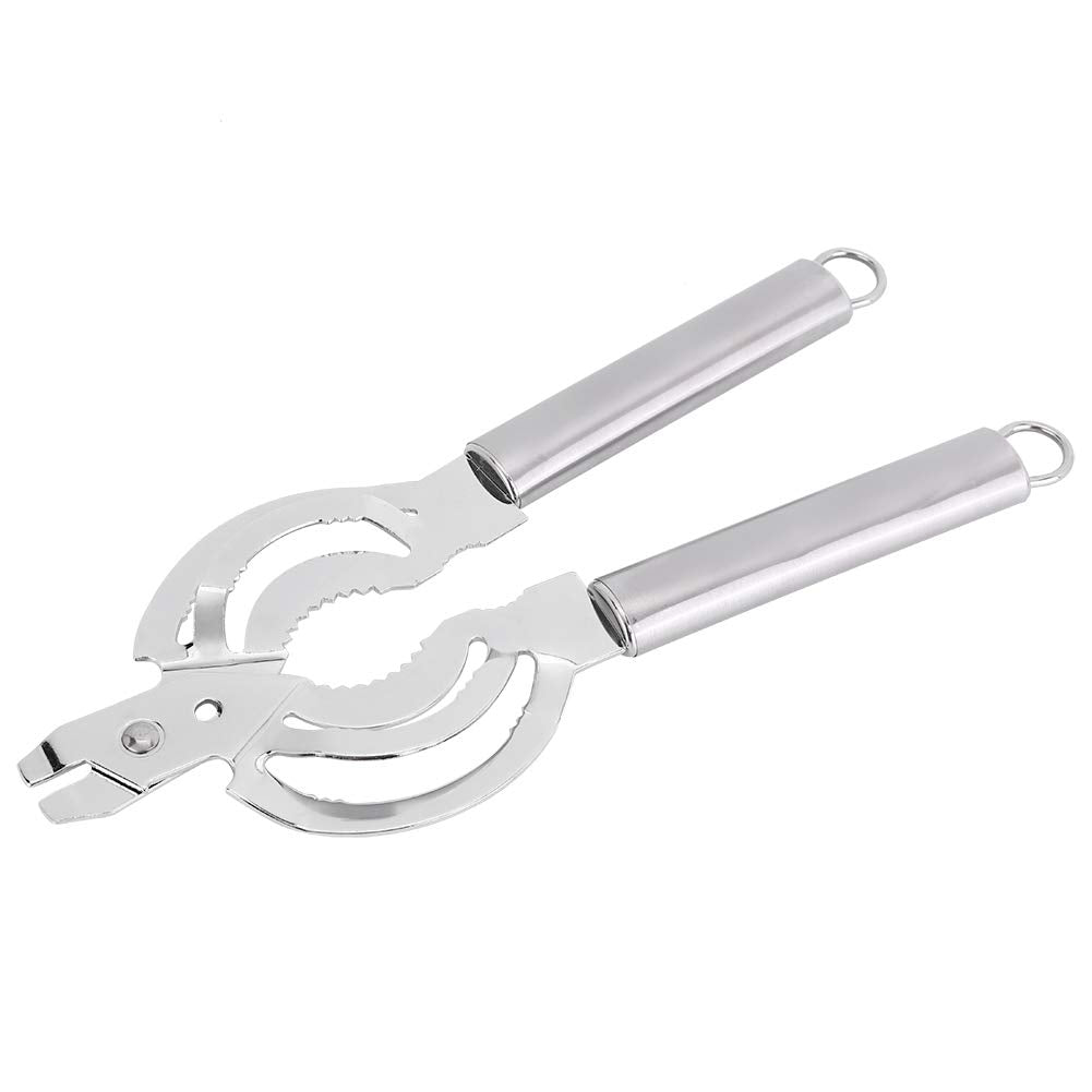 Multifunctional Stainless Steel Jar Opener, Manual Can Opener Adjustable Bottle Jar Lid Remover, Handy Screw Can Bottle Lid Grip