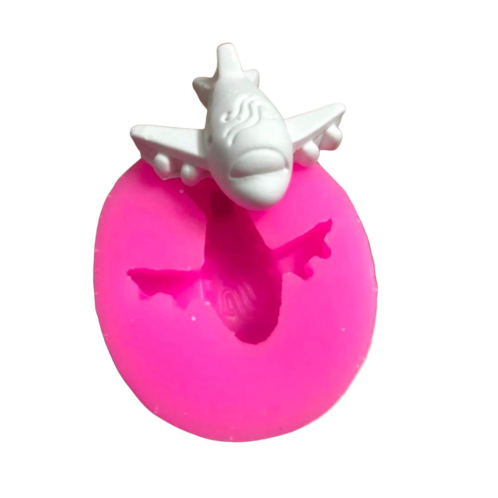 Tiny Airplane Shape Silicone Fondant Mold, Chocolate Gum Paste Sugar Craft Mould Cake Cupcake Topper Decorating Tool Aircraft Po