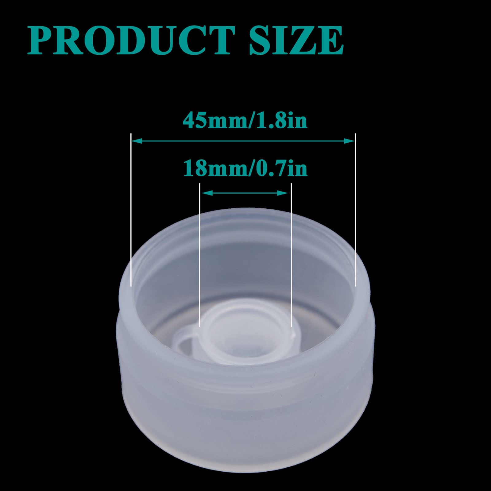3 & 5 Gallon Water Jug Cap Reusable Silicone Replacement Cap Lids, Non Spill 55Mm Water Bottle Caps For Snap Top Bottle And Wate