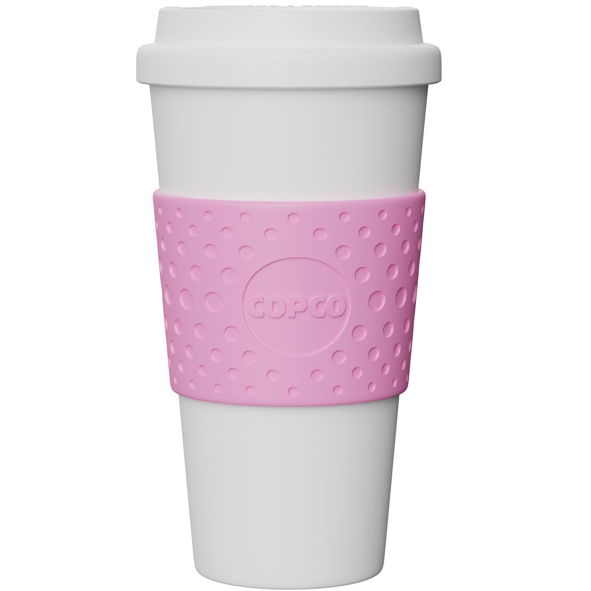 Copco Acadia Double Wall Insulated Travel Mug With Non-Slip Sleeve, 16-Ounce, Bubble Gum