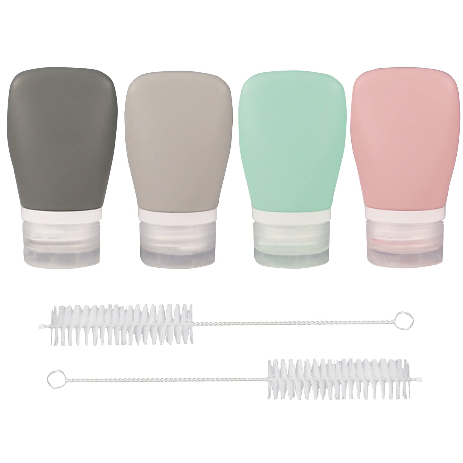 Tacykibd 4Pcs Squeeze Salad Dressing Bottles, Leakproof Mini Sauce Condiment Bottles And Dressing To Go For Lunch, Portable Sala