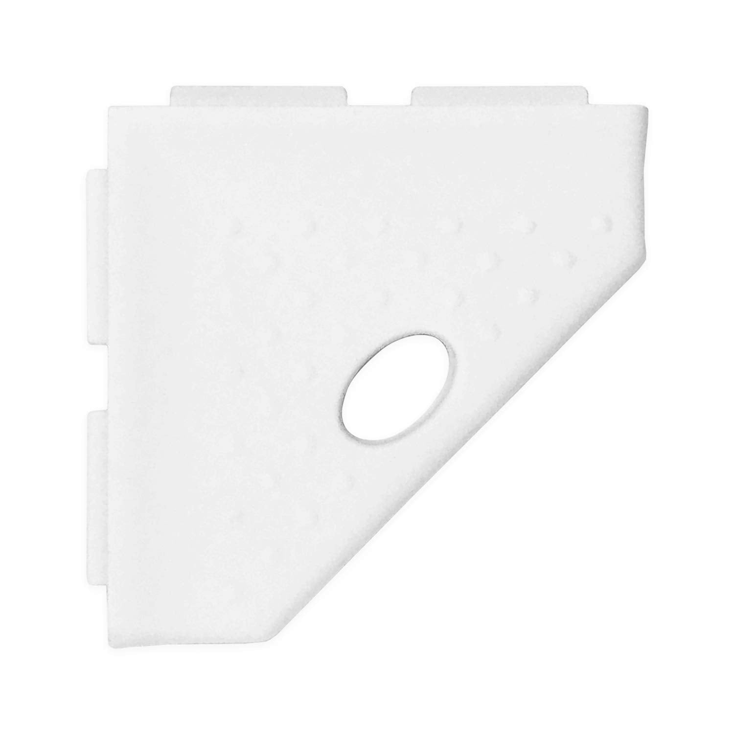 Questech Decor Shower Footrest, Wall Mounted Corner Shower Shaving Shelf, Lugged For New Construction, Shower Corner Shelf For T