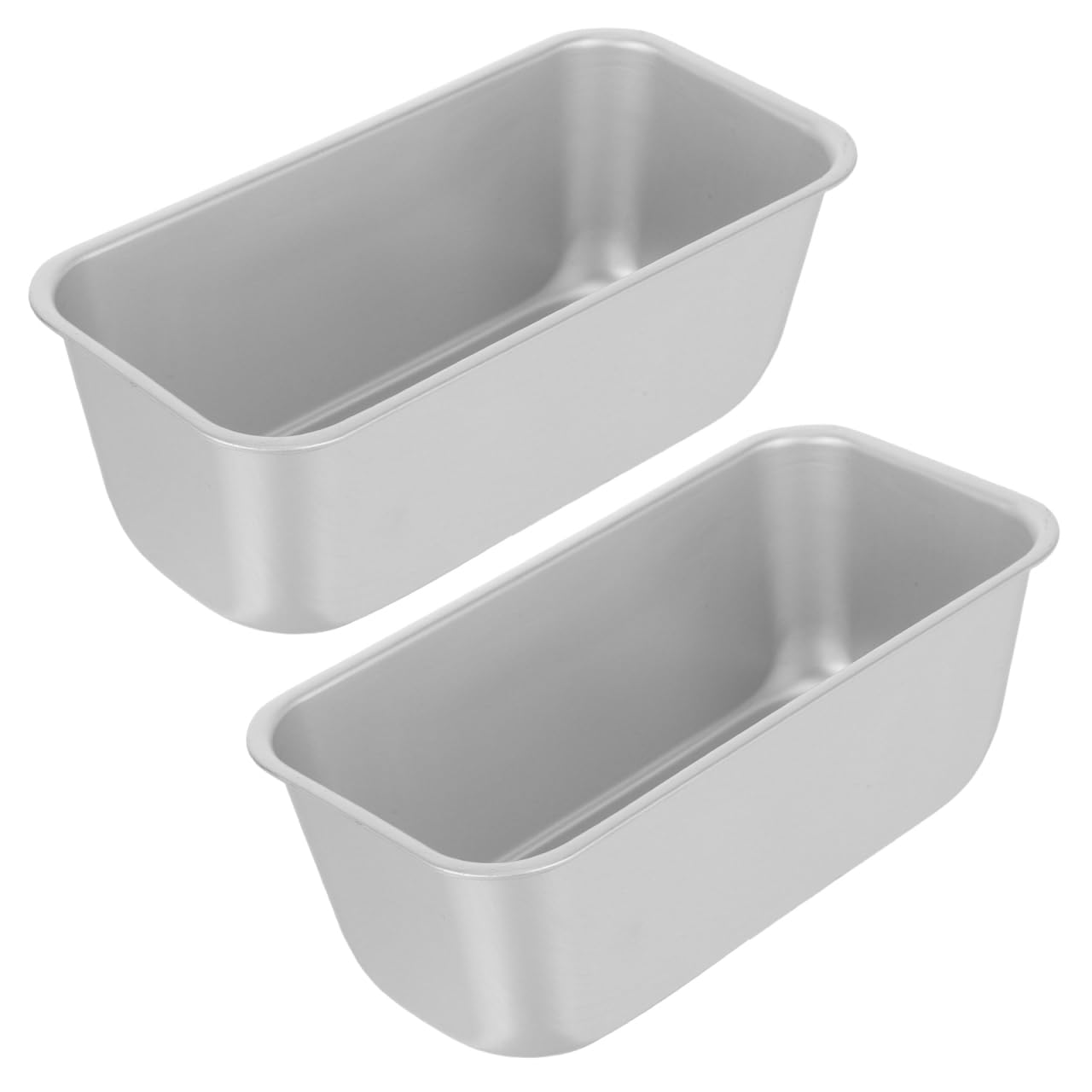 Ipetboom Nonstick Rectangular Baking Tray 7.87X3.93X2.75 Inch Kitchen Baking Mold Bread Loaf Pan Oven Safe 2 Pack for Family Mea