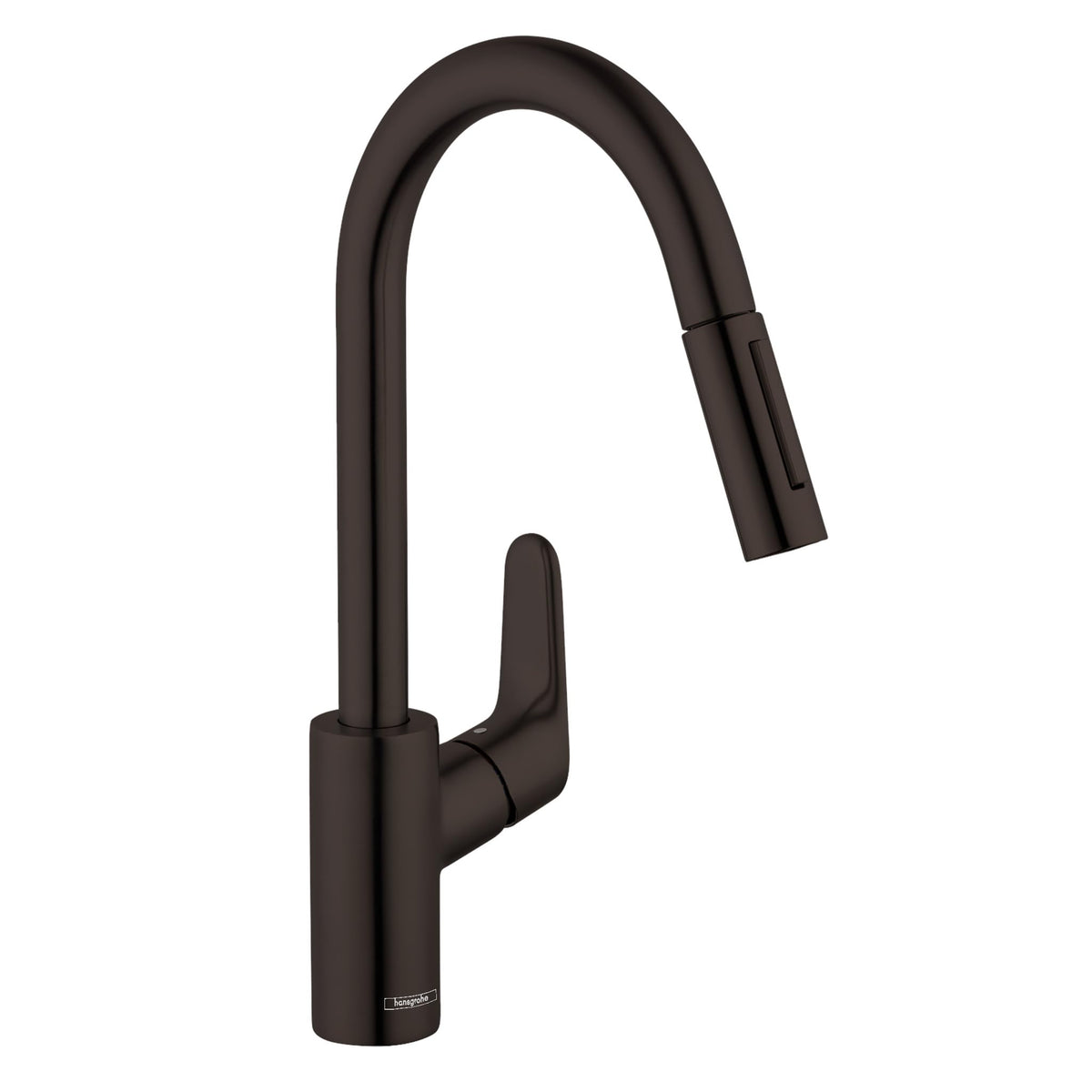 Hansgrohe Focus Black High Arc Kitchen Faucet, Kitchen Faucets With Pull Down Sprayer, Faucet For Kitchen Sink, Magnetic Docking