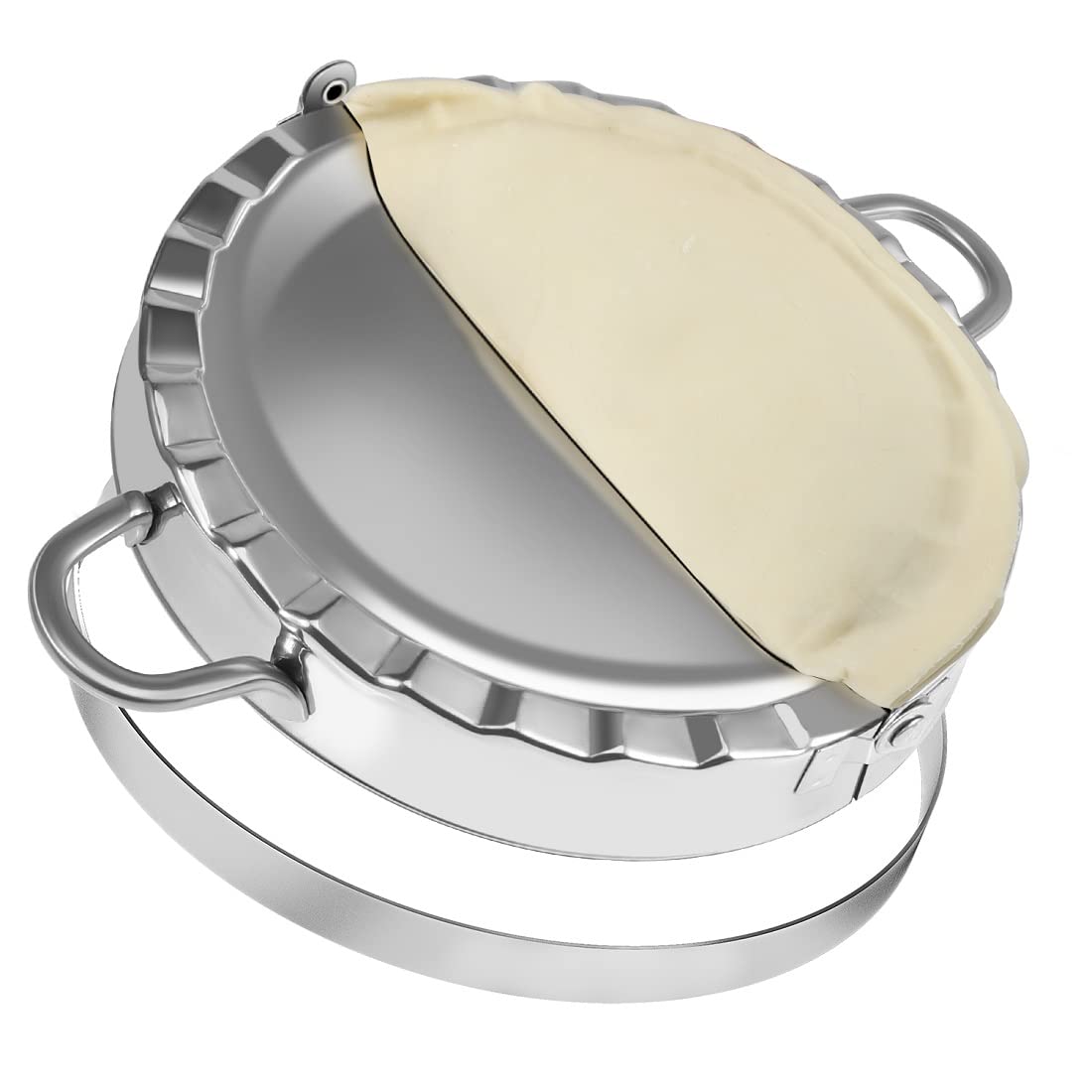 Pamiso Large Empanada Maker, 6.4 Inch Empanada Seal With 7 Inch Dough Cutter Circle, Stainless Steel Empanada Press,Meat Pocket