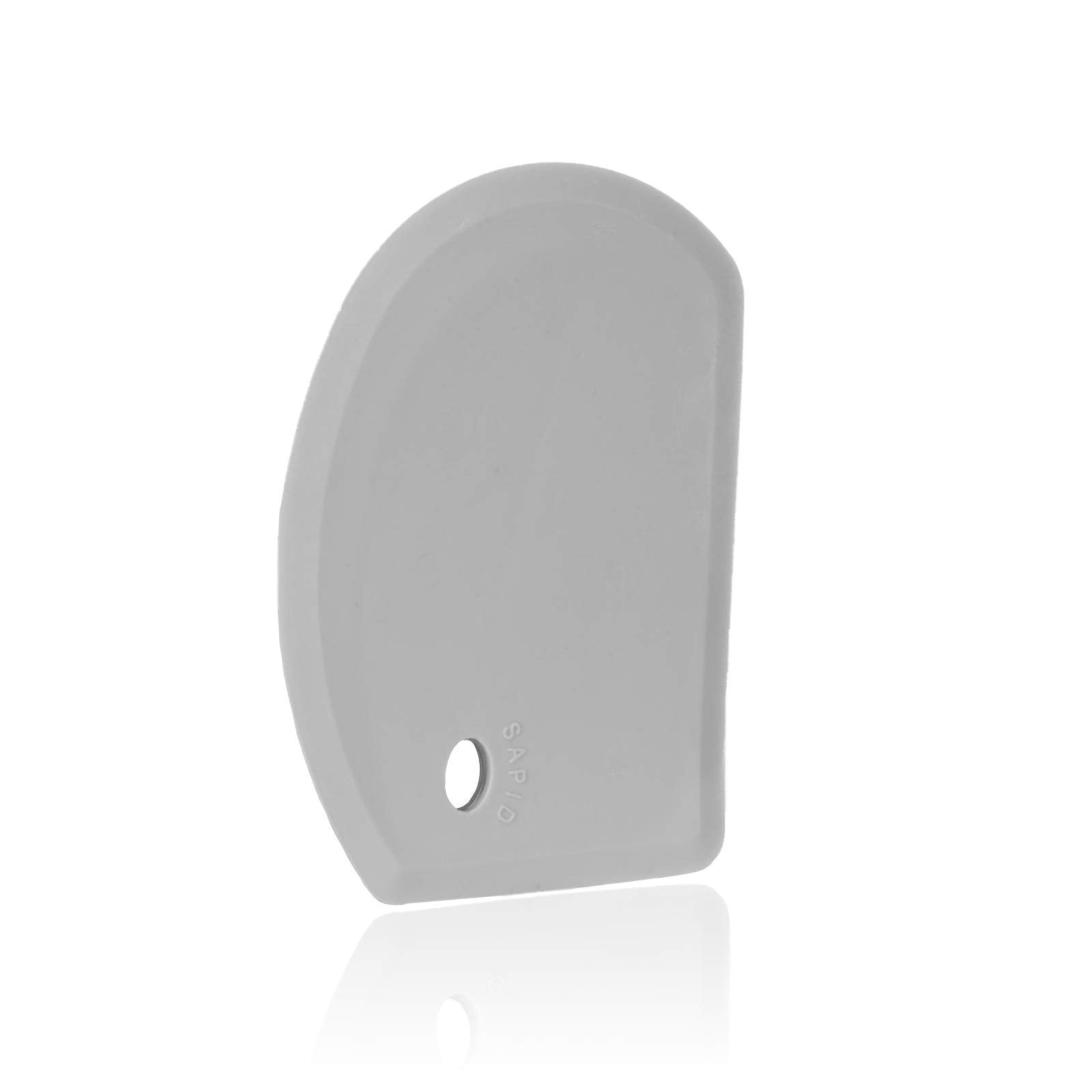 Sapid Flexible Curved Edge Silicone Bowl Scraper(5.98''  4.3''), Food Grade Dough Scraper For Baking Sourdough Bread, Cake, Benc