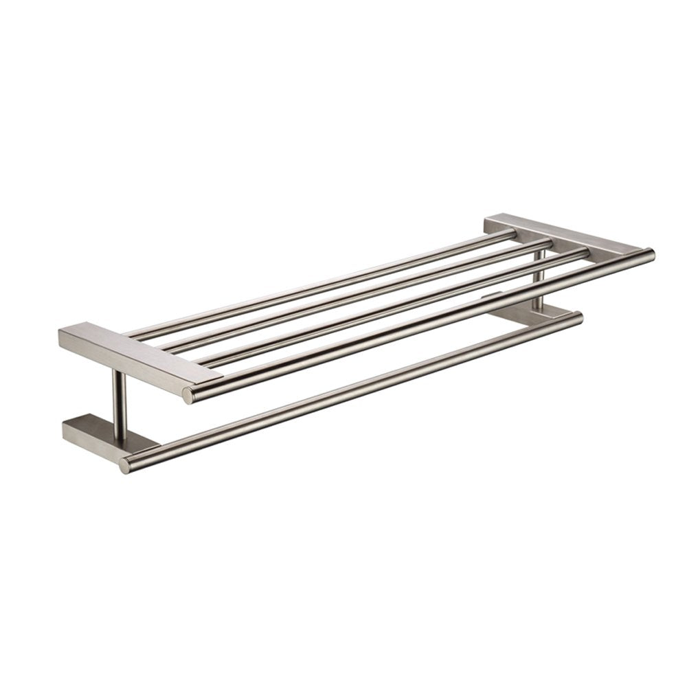 Alfi Brand Ab9564-Bn Towel Bar & Shelf Bathroom Accessory, 26'', Brushed Nickel