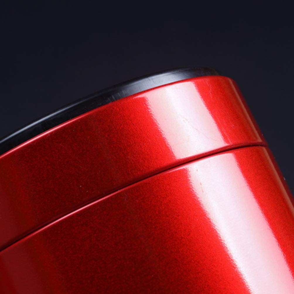 3Pcs Stainless Steel Canister Sets Cereal Container Great For Sugar Coffee Tea Flour Storage (Red)