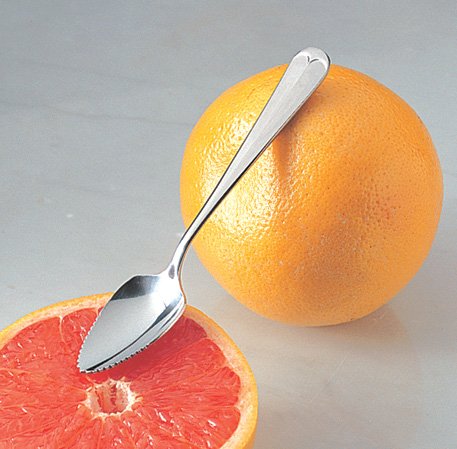 Rsvp International Endurance Grapefruit Tool Collection Stainless Steel, Dishwasher Safe, Spoon