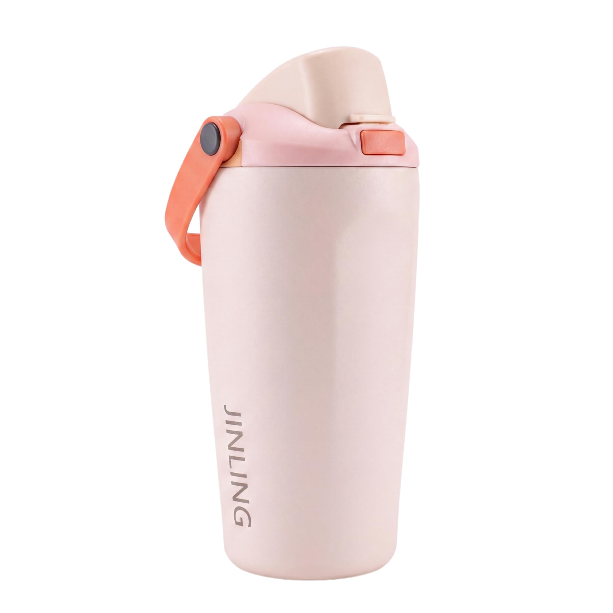 24oz Insulated Stainless Steel Water Bottle with Straw for Sports and Travel, BPAFree Sports Water Bottle (New Model 20oz Pink)