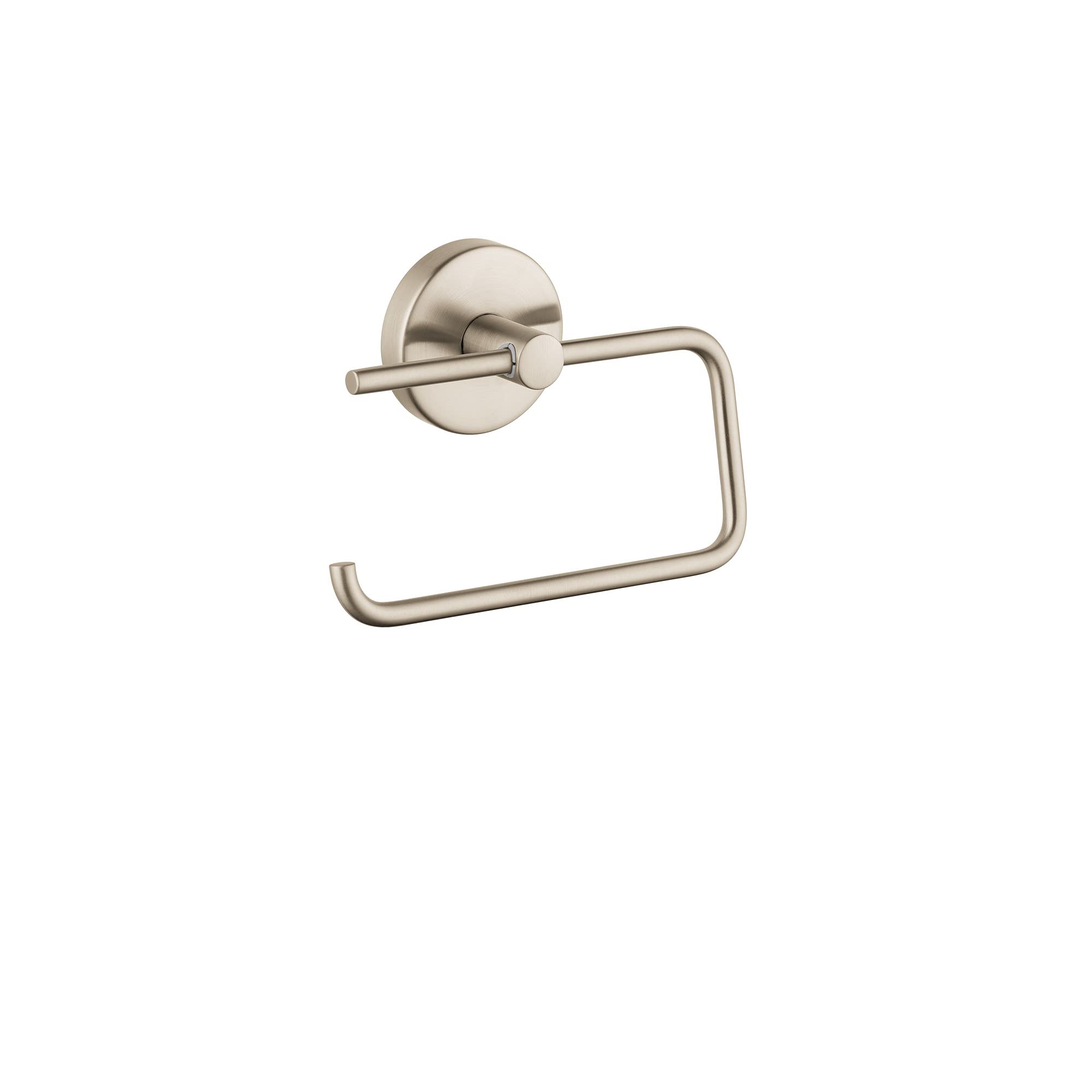 Hansgrohe Toilet Paper Holder Easy Install 6-Inch Modern Coordinating Accessories In Brushed Nickel, 40526820