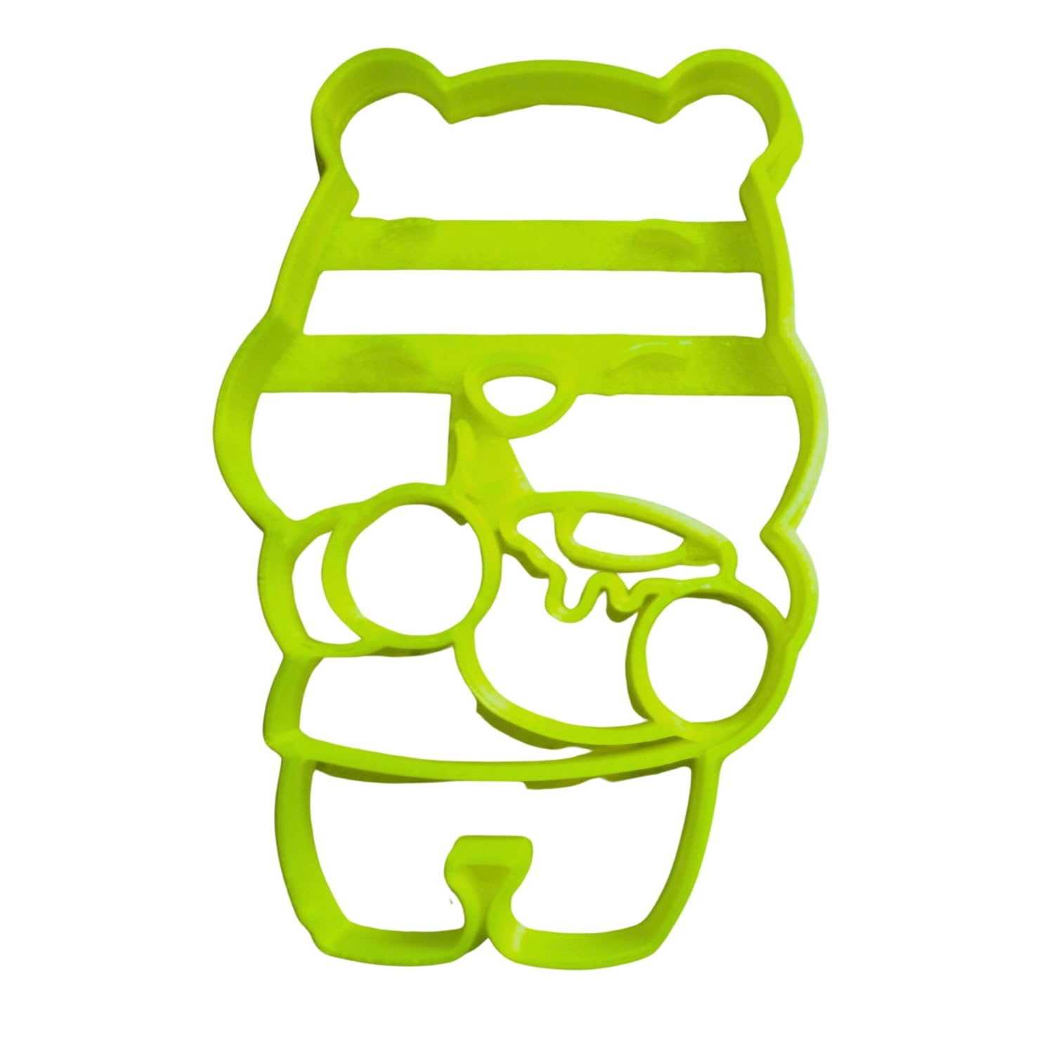 Winnie The Pooh Standing Holding Honey Hunny Pot Detailed Cookie Cutter Made In Usa Pr2374