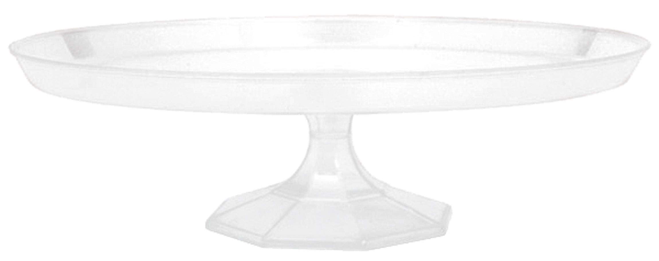 Stunning Small Clear Plastic Dessert Stand (9.75'') - Elegant Showcase For Your Delicious Treats, Perfect For Parties & Events (