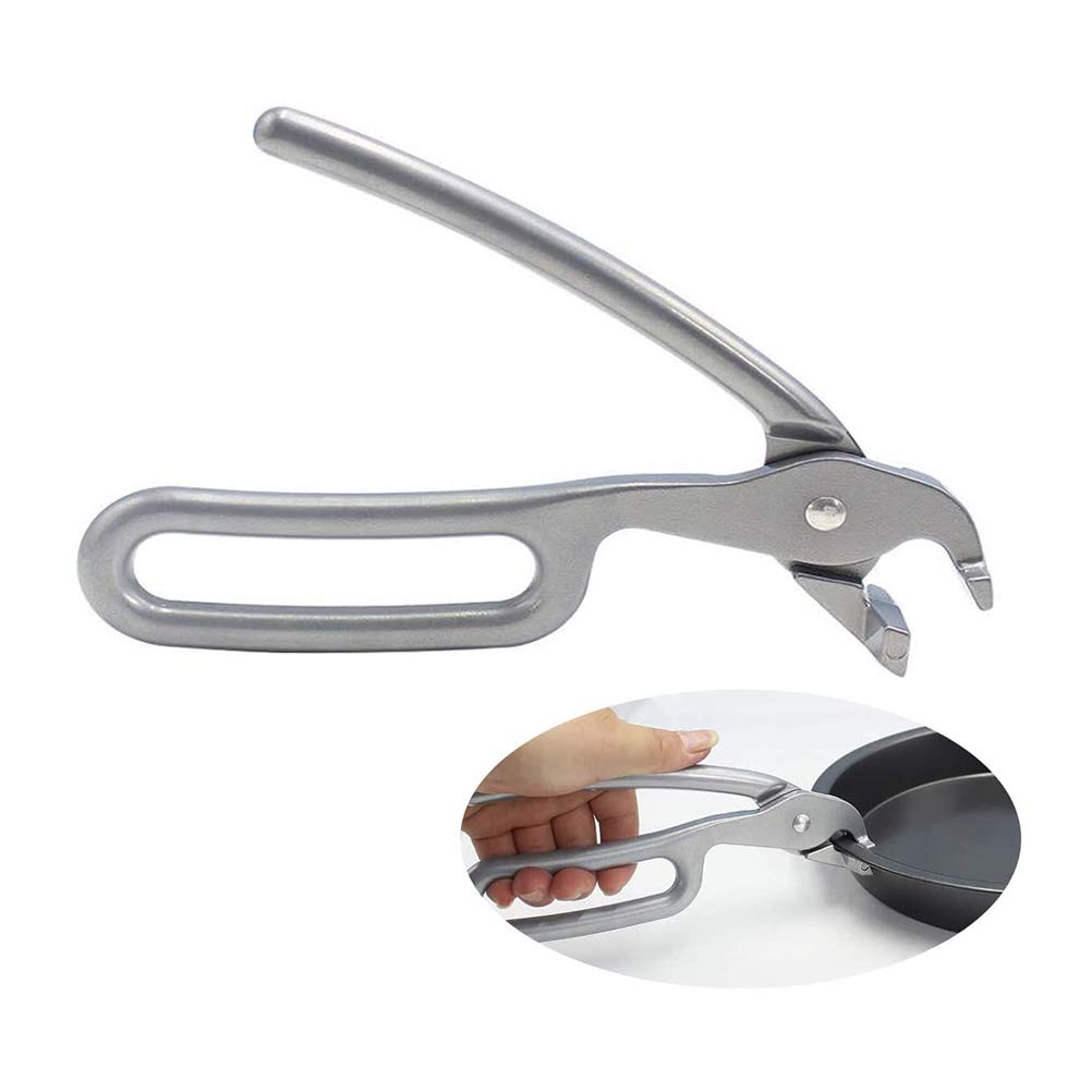Heavy Duty Pizza Pan, Cast Aluminum Anti Scald Baking Pan Tong For Cooking Bread Pizza Meats Fish Cooking Bread Pizza Meats Fish