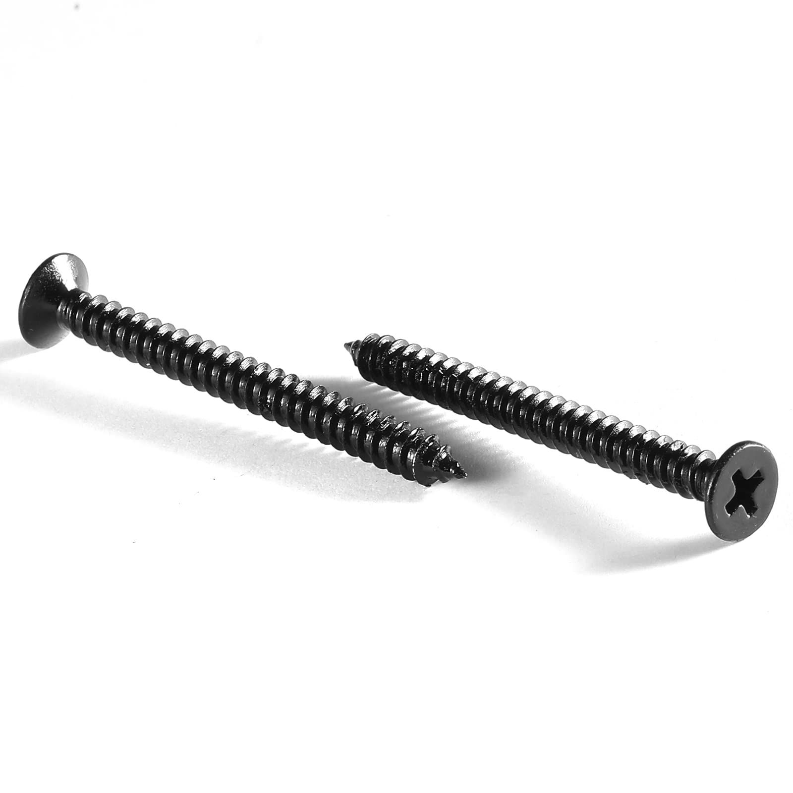 10 X 1-34 Wood Screw 100Pcs 18-8 (304) Stainless Steel Screws Flat Head Phillips Fast Self Tapping Drywall Screws Black Oxide By