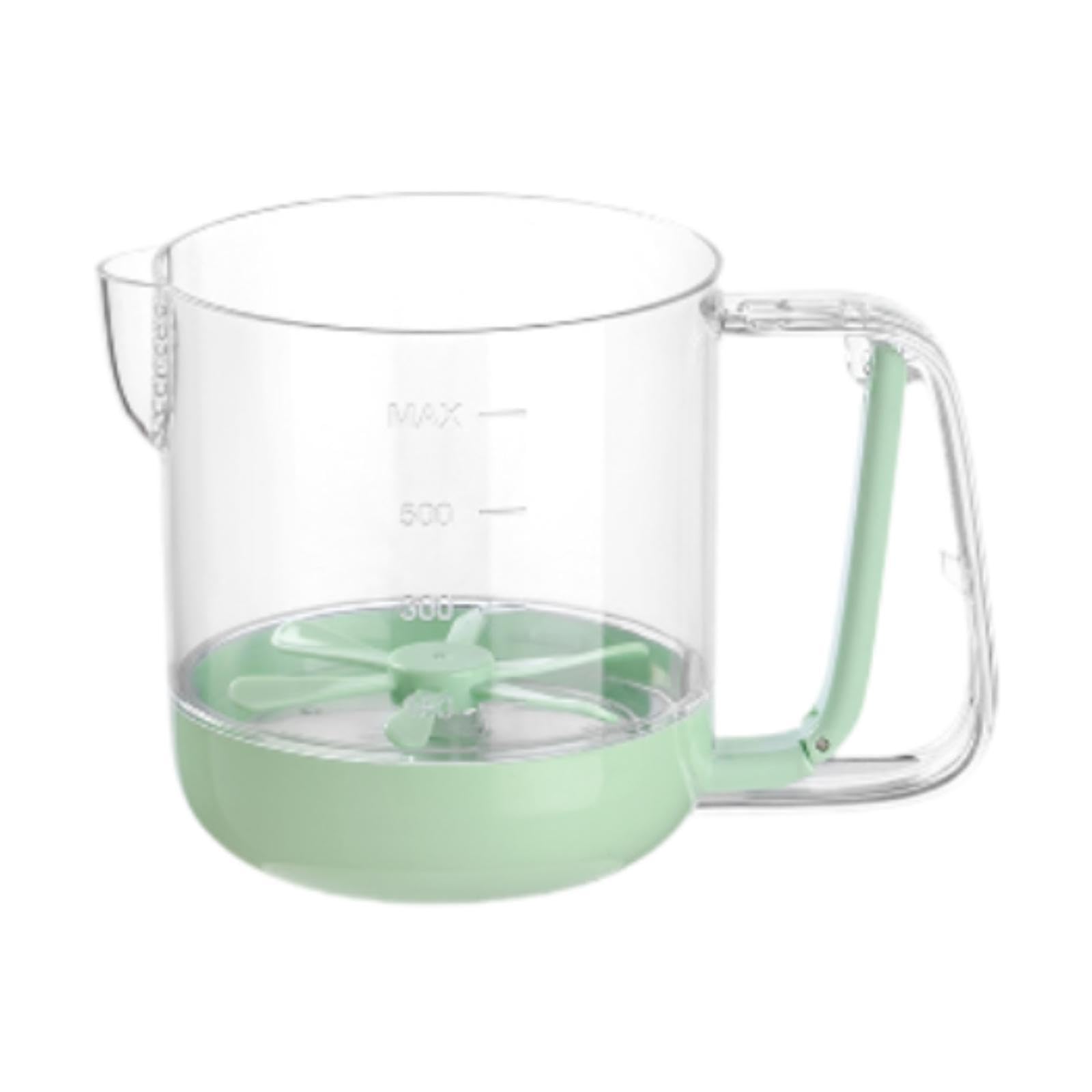 Atorse Small Mixer Portable Semi Automatic Egg Whisk For Chocolate Eggs Cake Batter Green