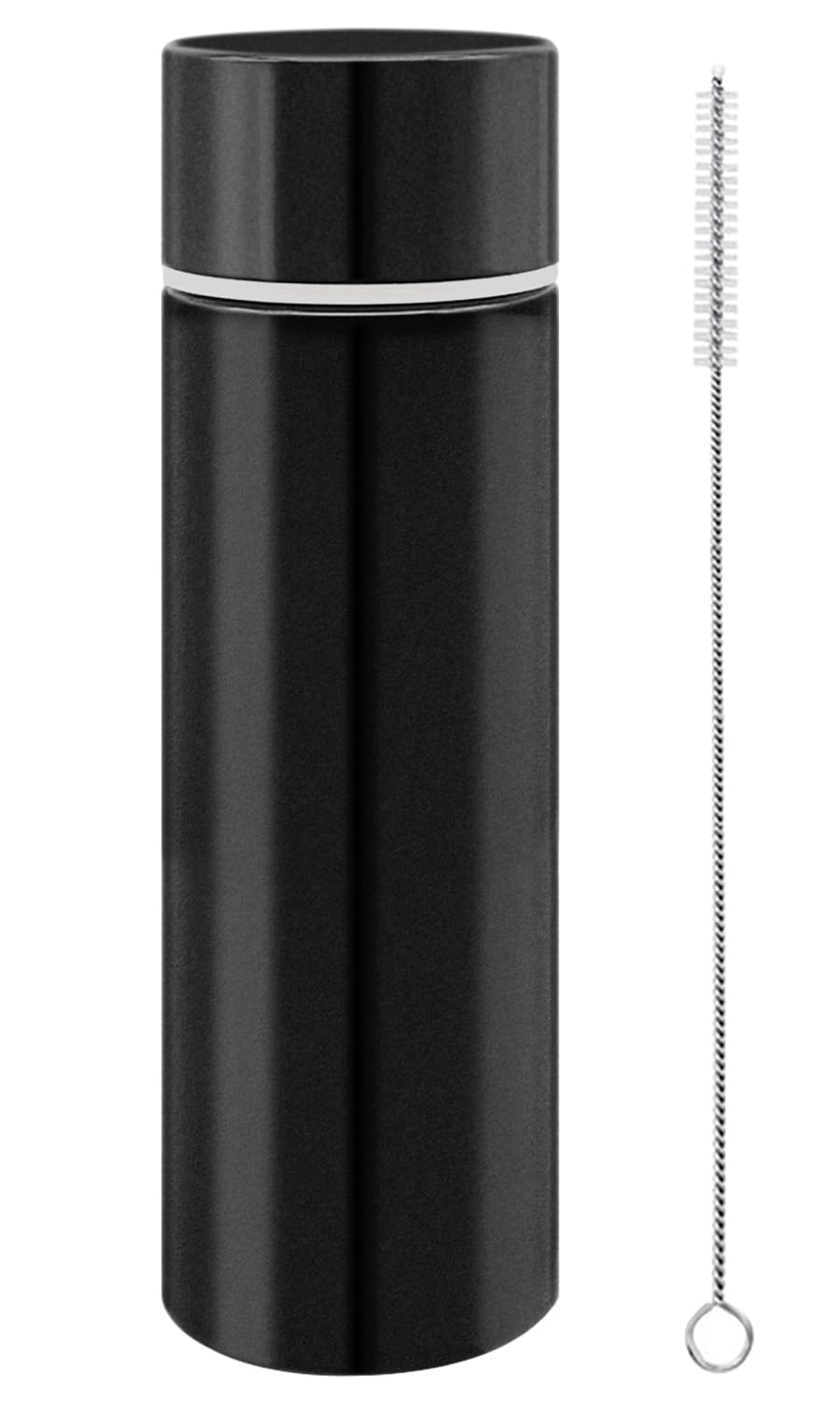 5oz Mini Water Bottle, Small Insulated and Leak Proof Stainless Steel Wallet Water Bottle, with Straw Cleaning Brush,Suitable fo