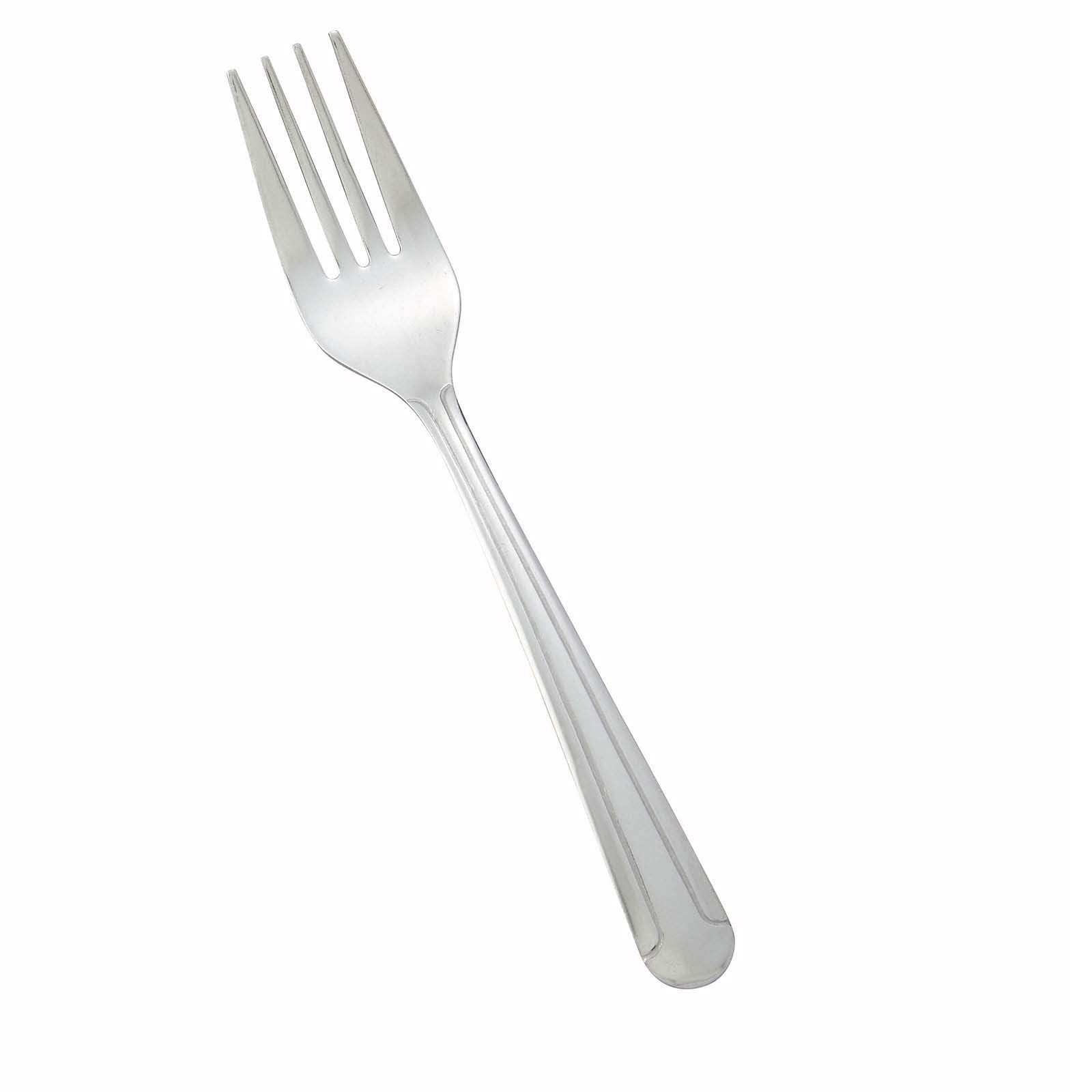 Winco 12-Piece Dominion Salad Fork Set, 18-0 Stainless Steel, Silver