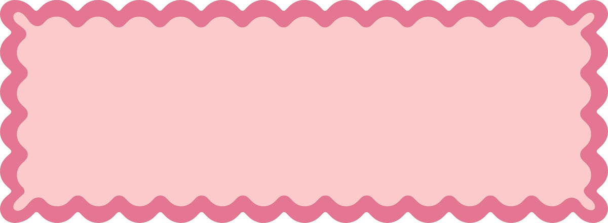 Ortigia Long Cute Scalloped Bathroom Rugs Runner, Fun Candy Pink Plush Microfiber Scallop Bath Mats Non Slip Washable Quick Dry